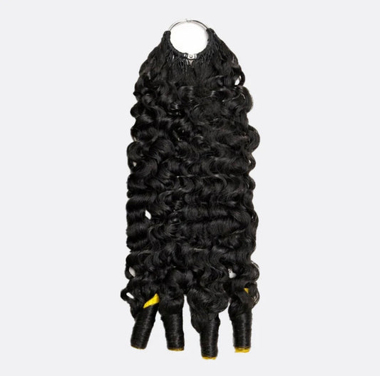 Miracle knots human feather Crochet Hair 18 inch